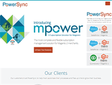 Tablet Screenshot of powersync.biz